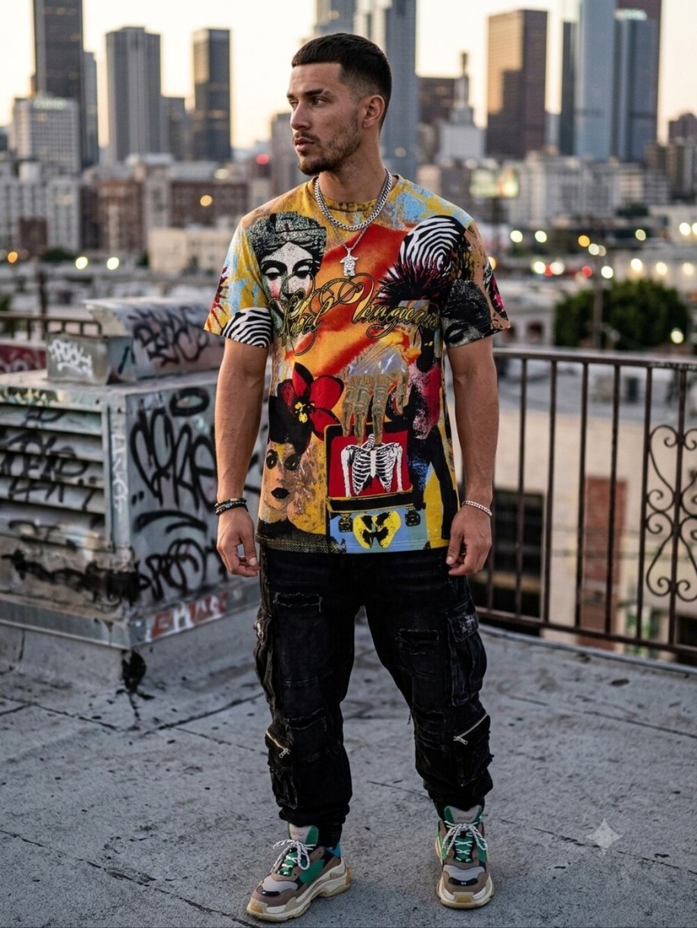 Rebel Vengeance Streetwear - Punk Graphic Tee - Multicolor